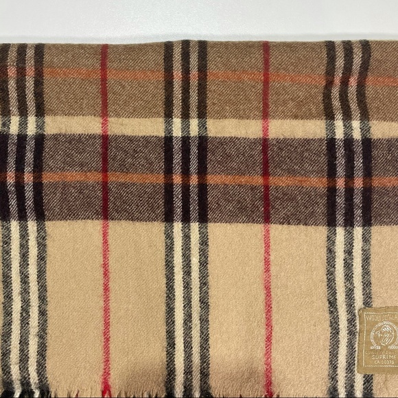 Vintage 100% Wool Supreme Scarfs Unisex - Picture 4 of 5